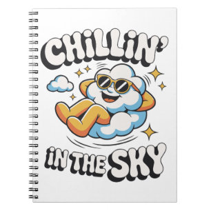 Carnet Chillin' in the Sky - Fun Cloud Design Spiral