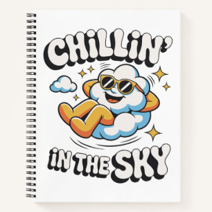 Carnet Chillin' in the Sky - Fun Cloud Design Spiral