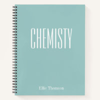 Chimie Papier blanc et lin Aqua Blue Nom