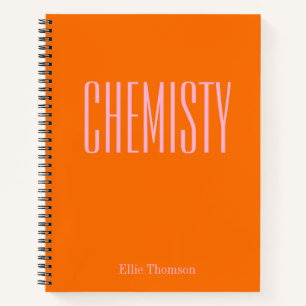 Carnet Chimie Papier millimétré scolaire personnalisé O