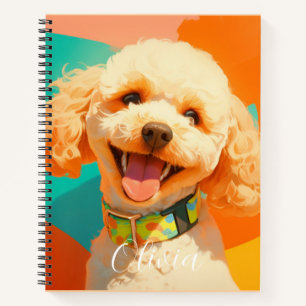 Carnet Chiot adorable personnalisé adorable animal