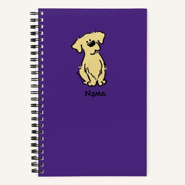 Carnet Chiot d'or - Violet - (Recto)