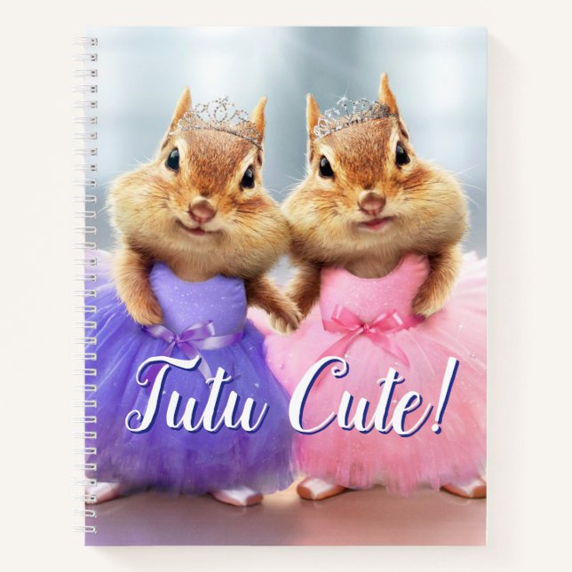 Carnet Chipmunk Ballerina Duo (Devant)