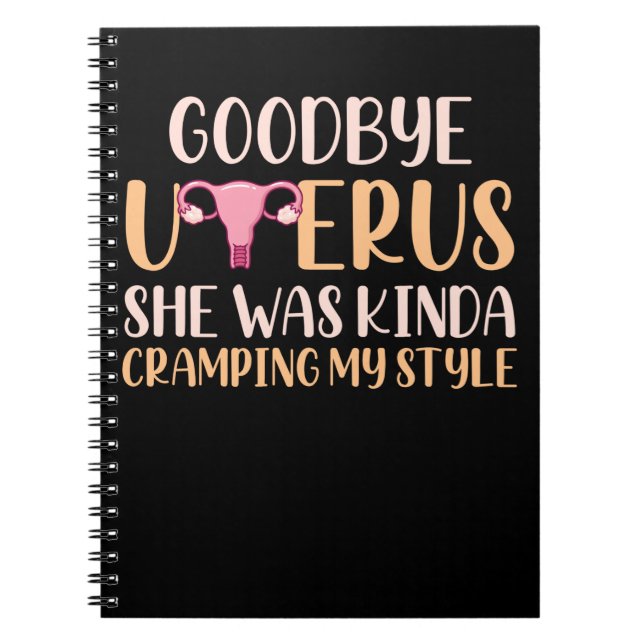 Carnet Chirurgie Uterus Suppression Hystérectomie Récupér (Devant)