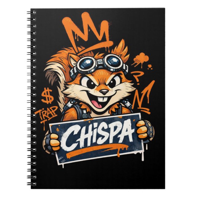 Carnet Chispa Graffiti Squirrel Spiral Notebook (Devant)