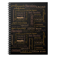 Chocolat, amandes et chocolat foncé Conception de