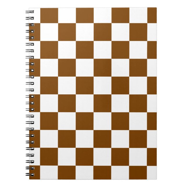 Carnet Chocolat Brown Checks (Devant)