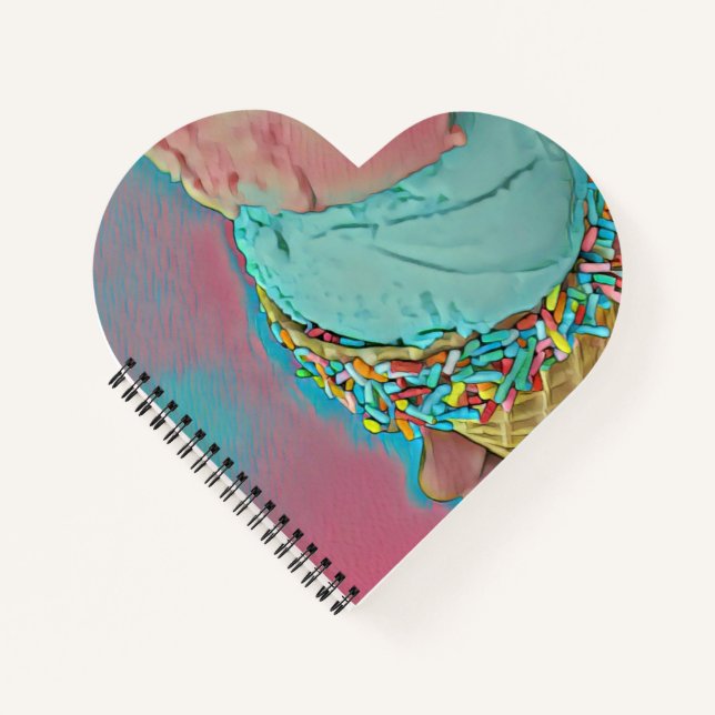 Carnet Chocolat glacé amant cadeau (Devant)