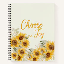 "Choose Joy" Tournesol Journal/Carnet