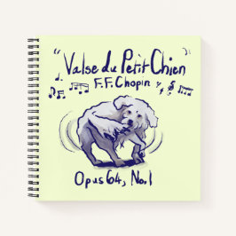 Carnet Chopin Minute Waltz Spiral Notebook