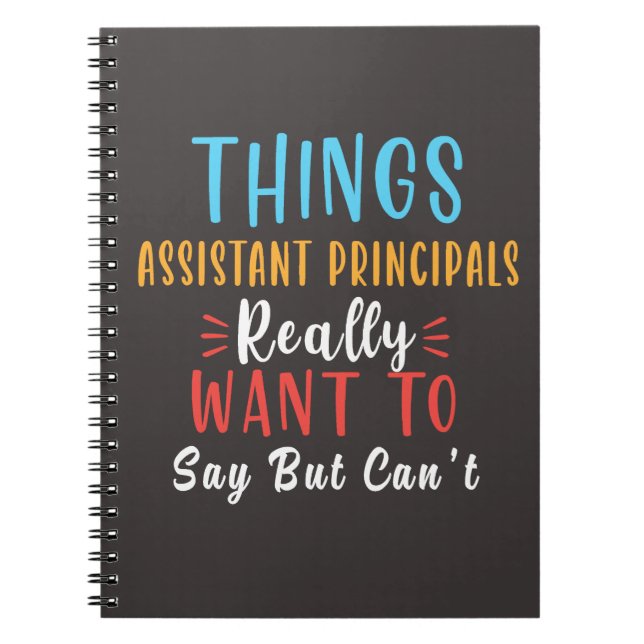 Carnet choses assistant principal veut vraiment dire cade (Devant)