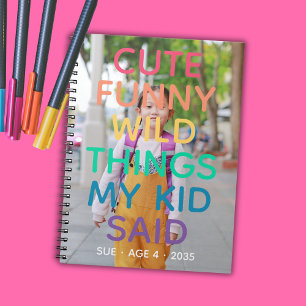 Carnet Choses Mignonnes Drôles Dingues Que Mon Enfant A D