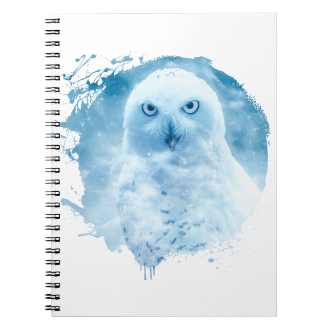 Carnet Chouette Oiseau Animal Vie Sauvage Forêt Nature (Devant)