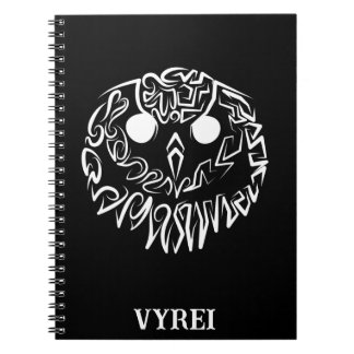 Carnet Chouette tribale noire et blanche
