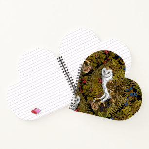 Carnet Chouettes, fougères, chênes et baies 2