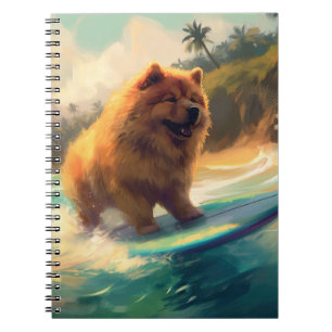 Carnet Chow Chow Beach Plage Surf Peinture