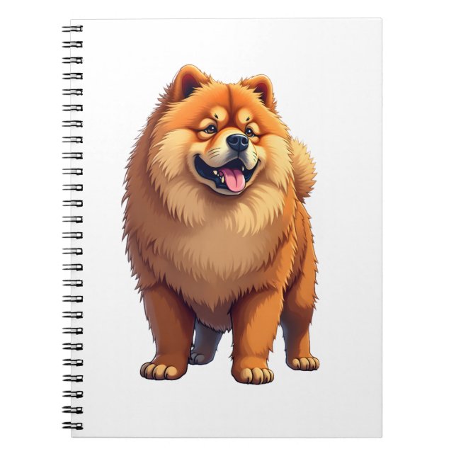 Carnet Chow Chow Chien Chien chinois race pour un Chow Ch (Devant)