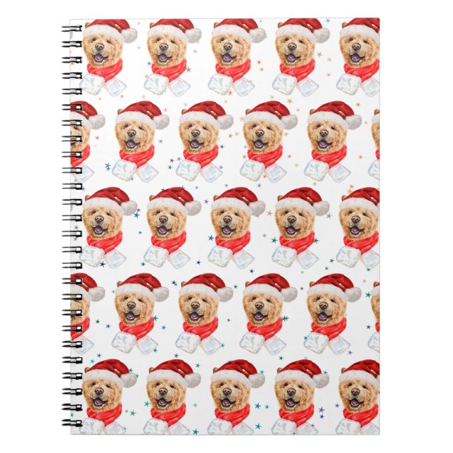 Carnet Chow Chow Chow Motif de Noël (Devant)