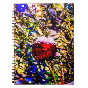 Carnet Christmas Ball Red