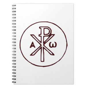 Carnet Christogramme sacré Chi-Rho Beaux-Arts