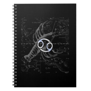 Carnet Chrome like Cancer Zodiac Constellation Hevelius