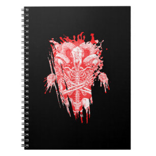 Carnet Church Of Satan Venin All Hail Goat Satanic Baphom