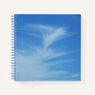 Carnet Ciel bleu avec nuages blancs Abstrait Nature Photo