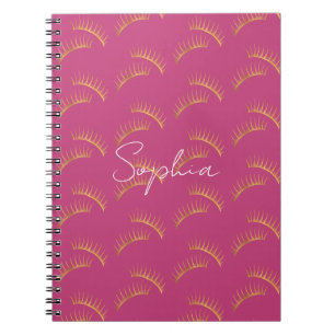 Carnet Cils Girly Rose Gold