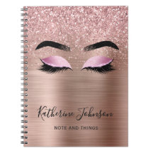 Cils Pailletés Or Rose Glam Monogramme Beauté