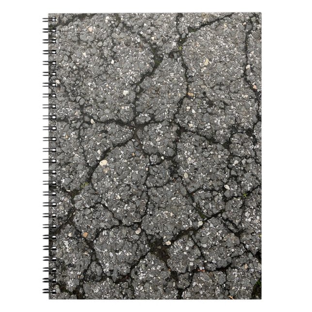 Carnet Ciment de pavage de rue d'asphalte noir (Devant)