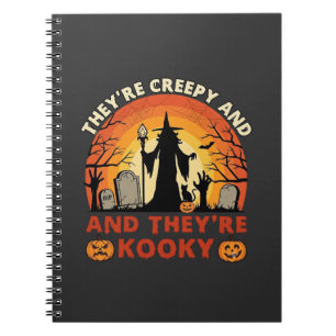 Carnet Cimetière de sorcières d'Halloween Creepy Kooky Pu