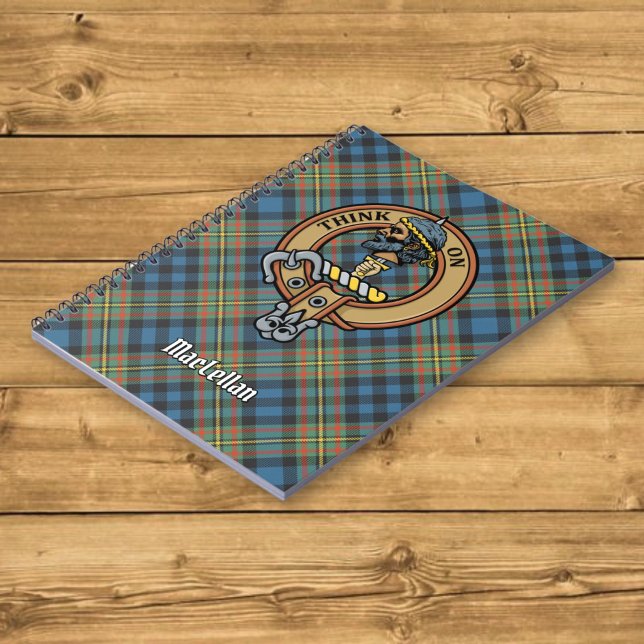 Carnet Cimier du clan MacLellan sur tartan ancien (Créateur téléchargé)