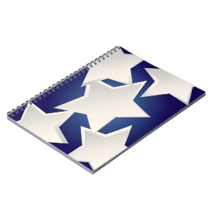 Carnet Cinq étoiles blanches