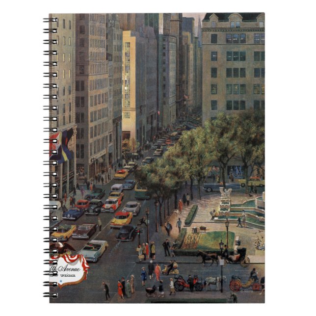 Carnet Cinquième avenue par John Falter (Devant)