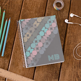 Carnet Circles Abstraits de divertissement personnalisés 