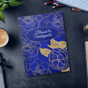 Carnet Citation Bénéfique Et Inarrêtable Sur Floral Vinta