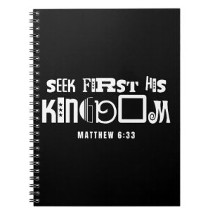 Carnet Citation Biblique Inspirante Cherchez D'abord Son 