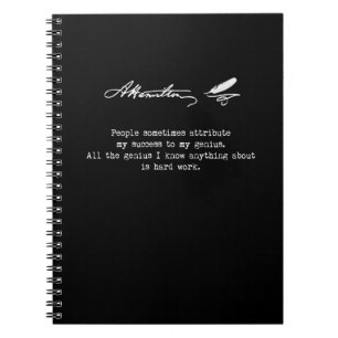 Carnet Citation d'Alexander Hamilton. Succès, génie