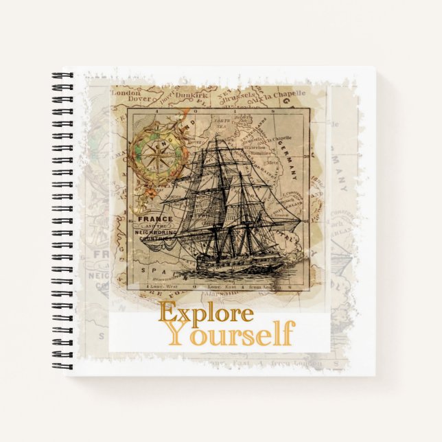 Carnet Citation d'auto-amélioration cool Moderne Élégant  (Devant)