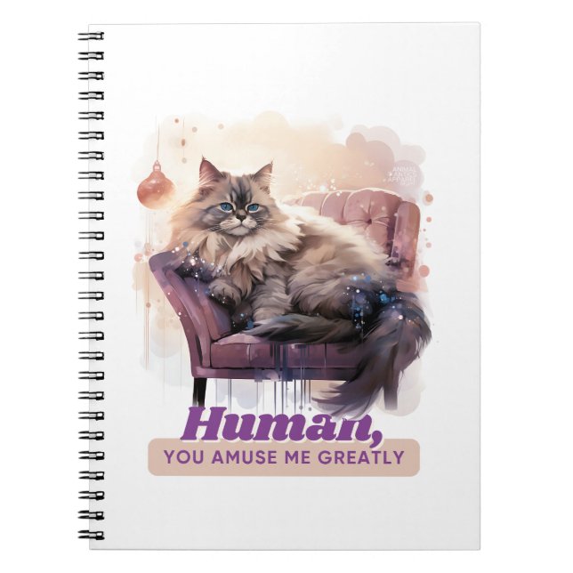 Carnet Citation de chats amusante Amoureux des animaux de (Devant)