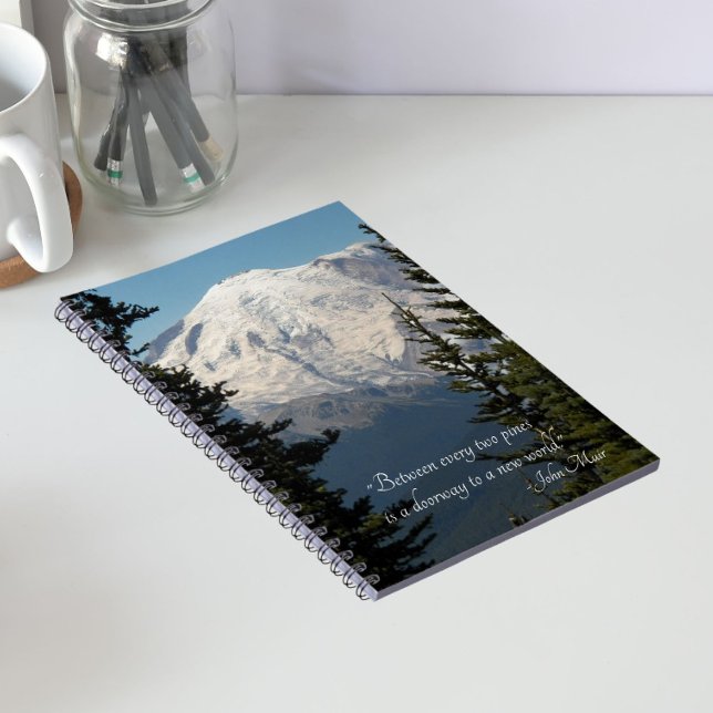 Carnet Citation de John Muir Scénique Mont Rainier  (In Situ)