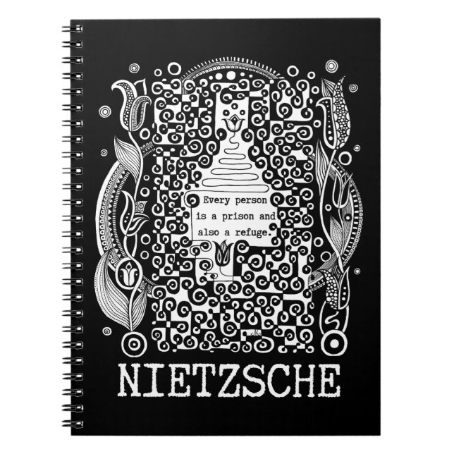 Carnet Citation de la prison et du REFUGE par Nietzsche (Devant)