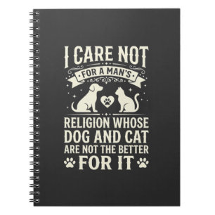 Carnet Citation de la religion du chien et du chat