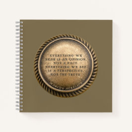 Carnet Citation de Marcus Aurelius Pièce avec avis