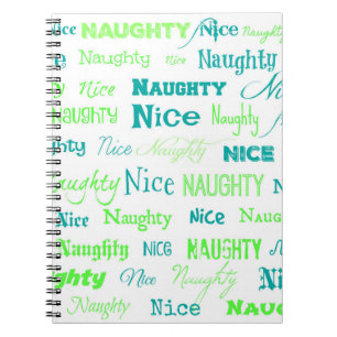 Carnet Citation de Noël Fun Naughty ou Nice