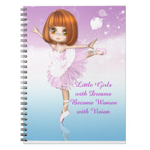 Carnet Citation de rêve Ballerina Little Girls