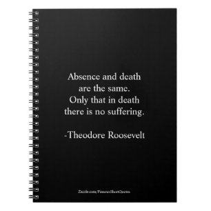 Carnet Citation de Teddy Roosevelt - Absence & Mort