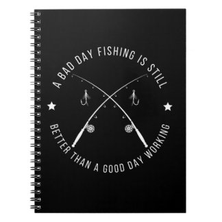Carnet Citation de travail drôle de pêche