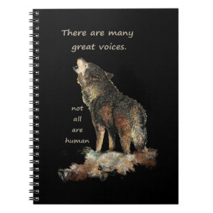 Carnet Citation de Wolf Inspirationnel de Great Voices