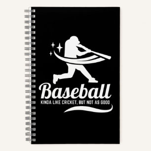 Carnet Citation drôle de baseball cricket sports